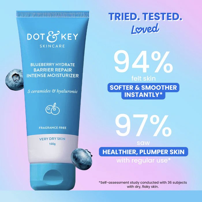 DOT N KEY BLUEBERRY HYDRATE BARRIER REPAIR INTENSE MOISTURIZER (VERY DRY SKIN) 100G