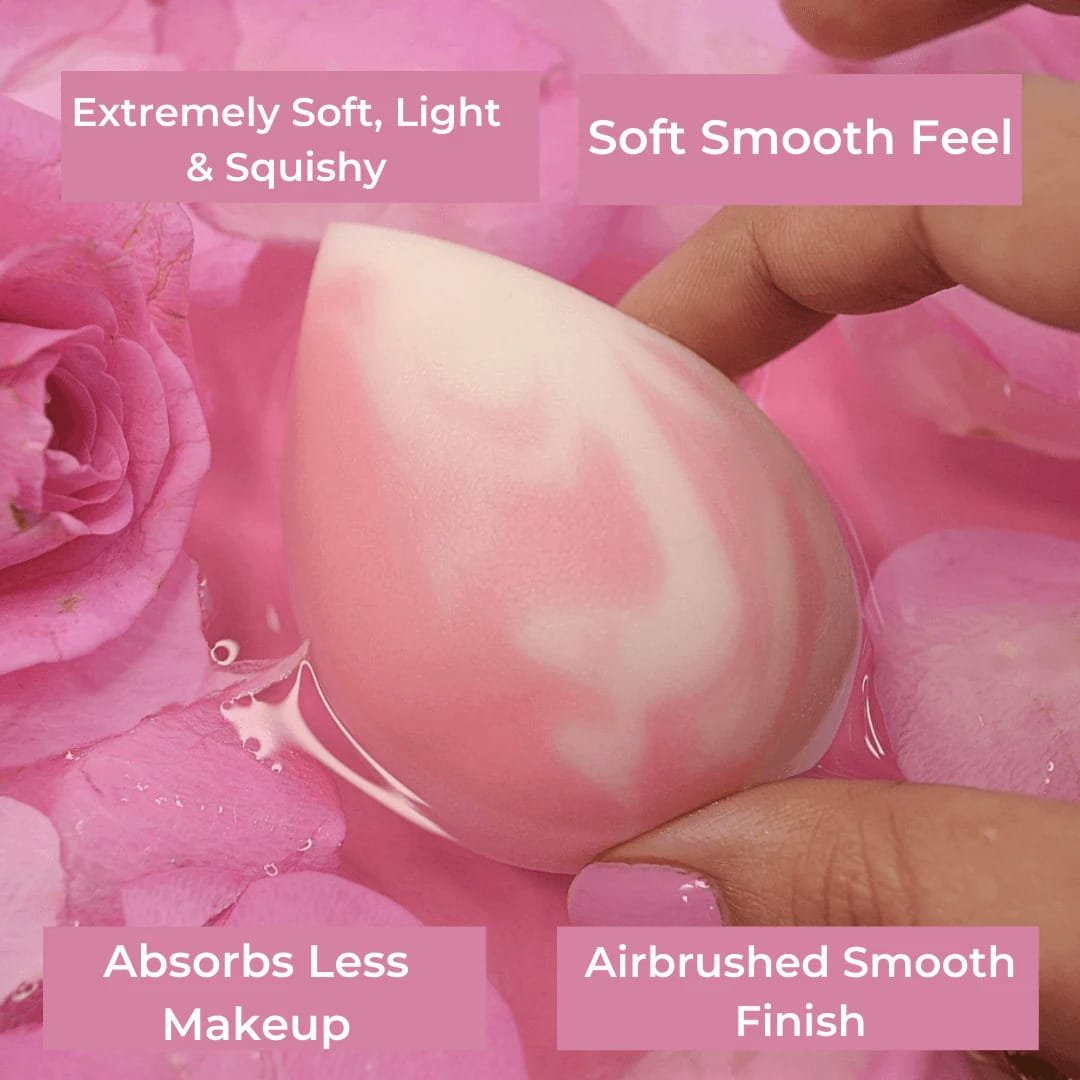 PRAUSH BEAUTY   CELESTIAL SUPER SOFT MAKEUP SPONGE (PINK)