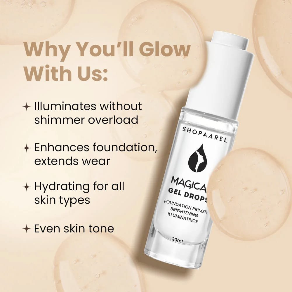 SHOPAAREL MAGICAL GEL DROPS FOUNDATION PRIMER BRIGHTENING ILLUMINATRICE 20ML
