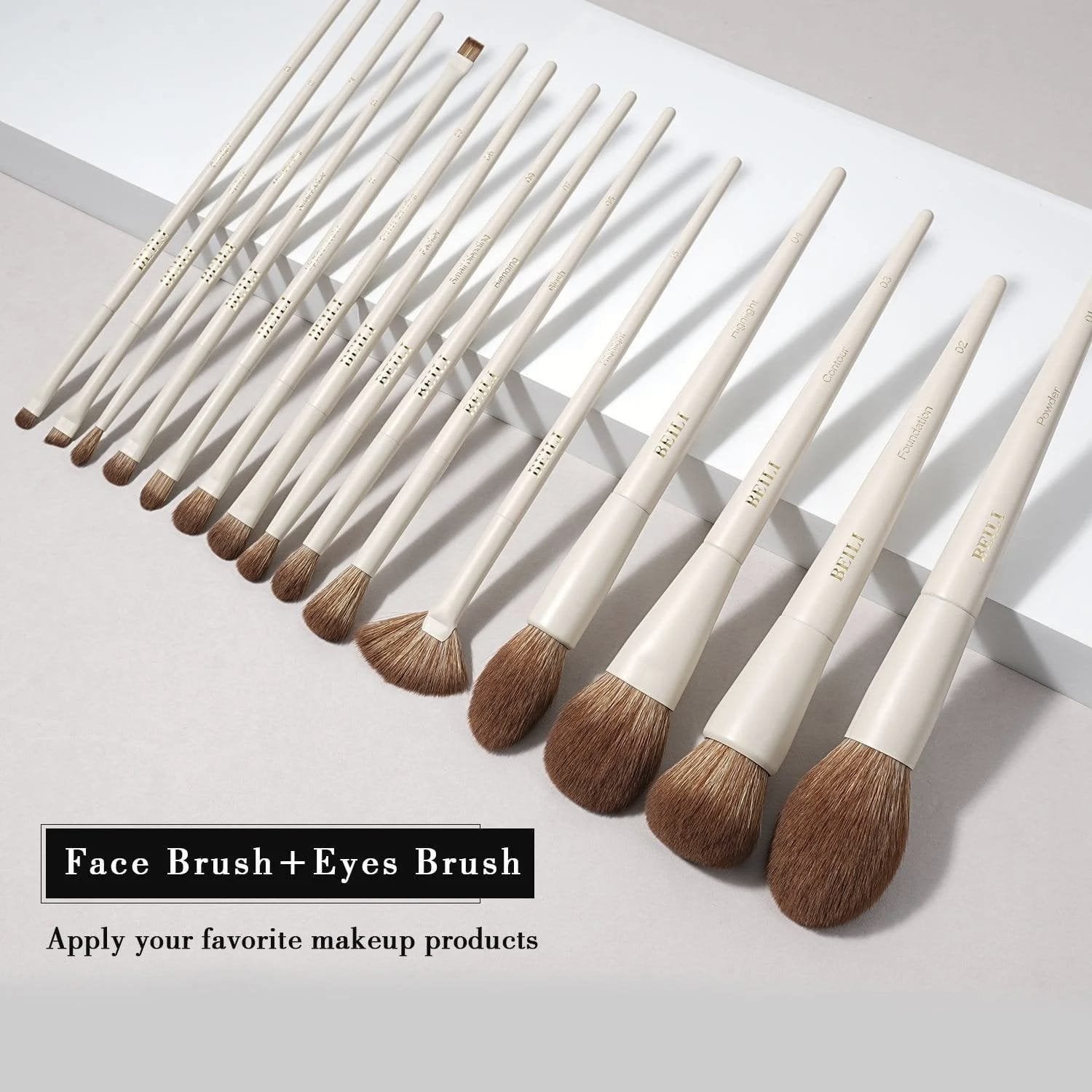BEILI 15 PCS NEW MAKEUP BRUSH SET