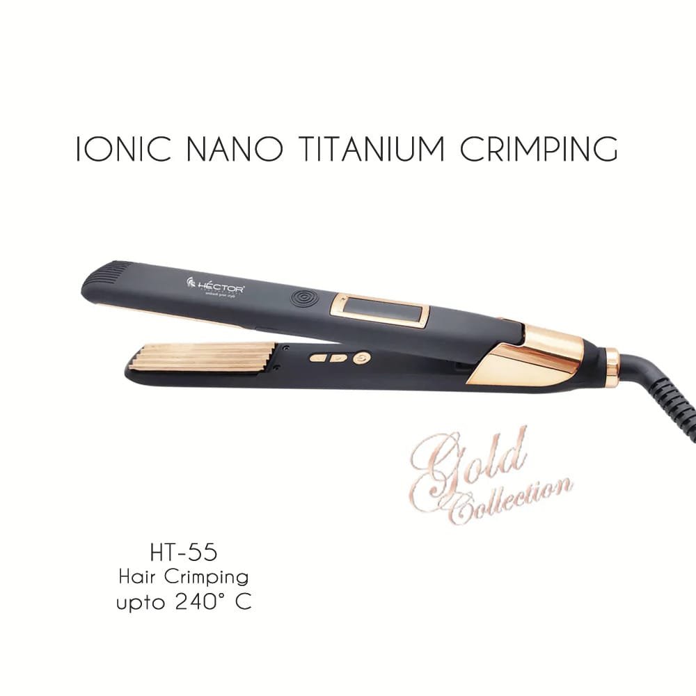 HECTOR TITANIUM HAIR CRIMPER GOLD COLLECTION HT 55