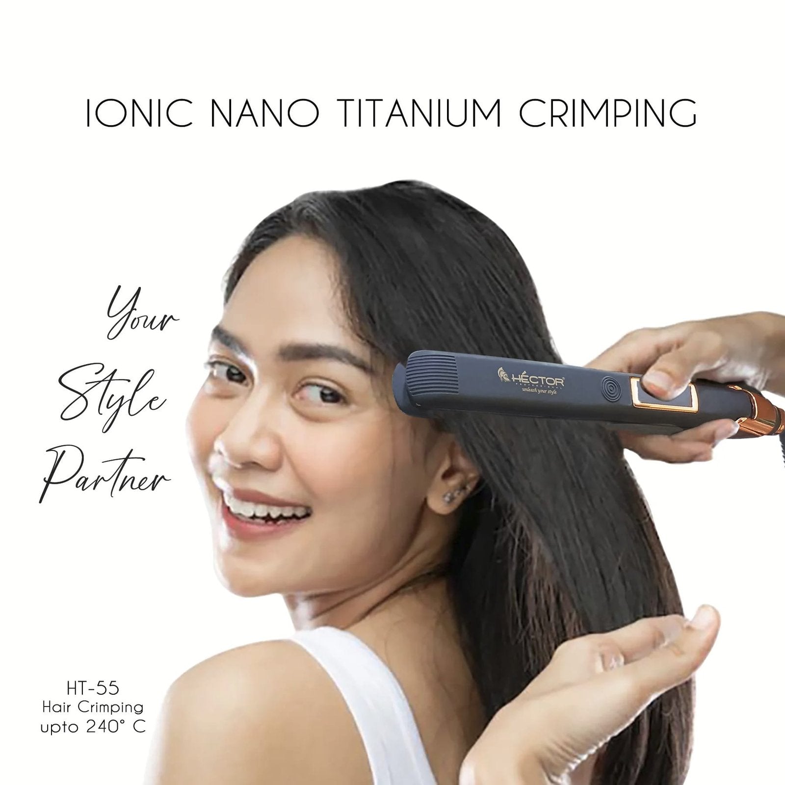 HECTOR TITANIUM HAIR CRIMPER GOLD COLLECTION HT 55