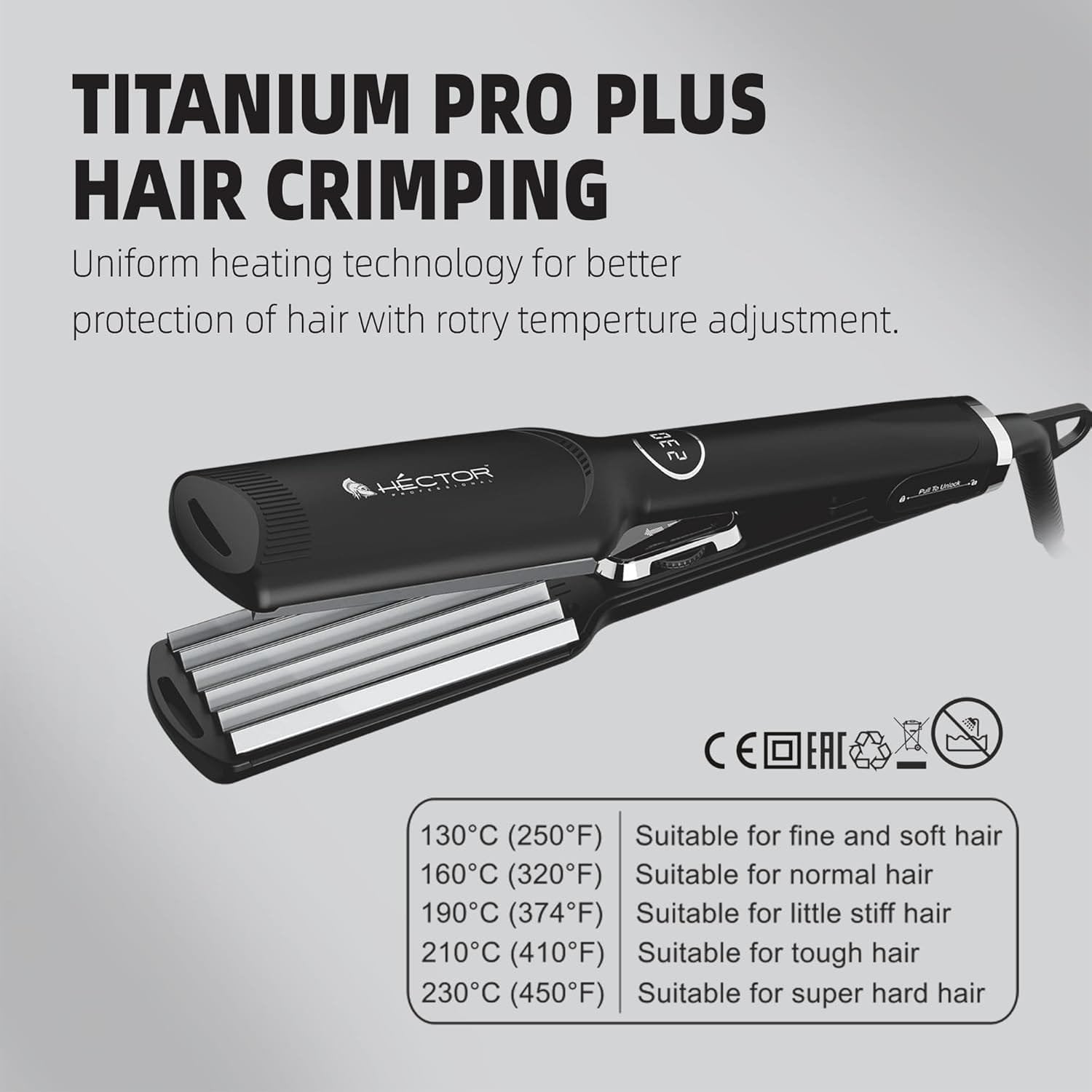 HECTOR TITANIUM PRO HAIR CRIMPING HT HC 90