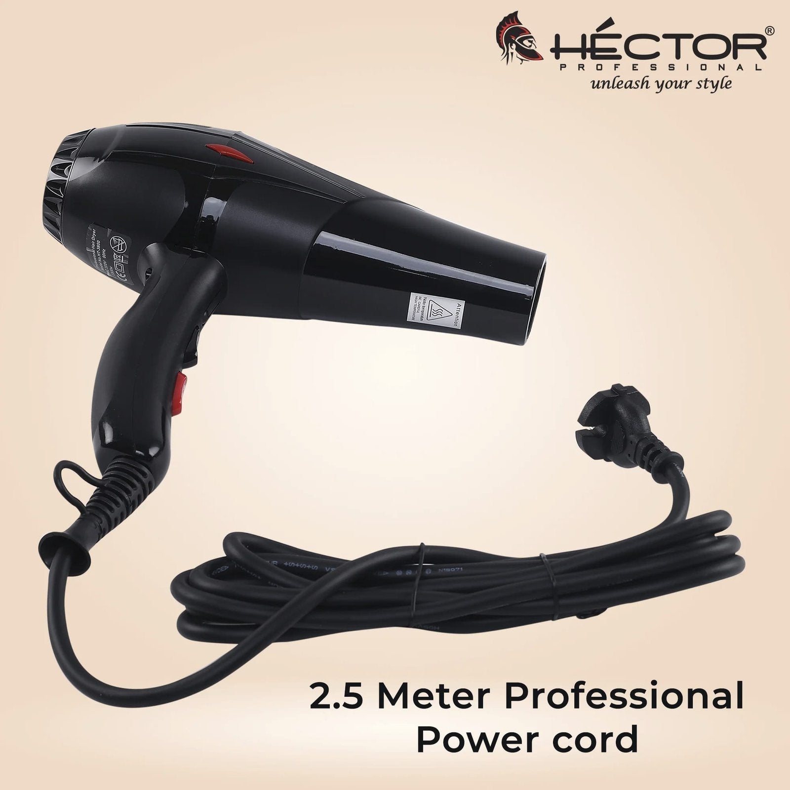 HECTOR MACHO IONIC HAIR DRYER HT 2300W