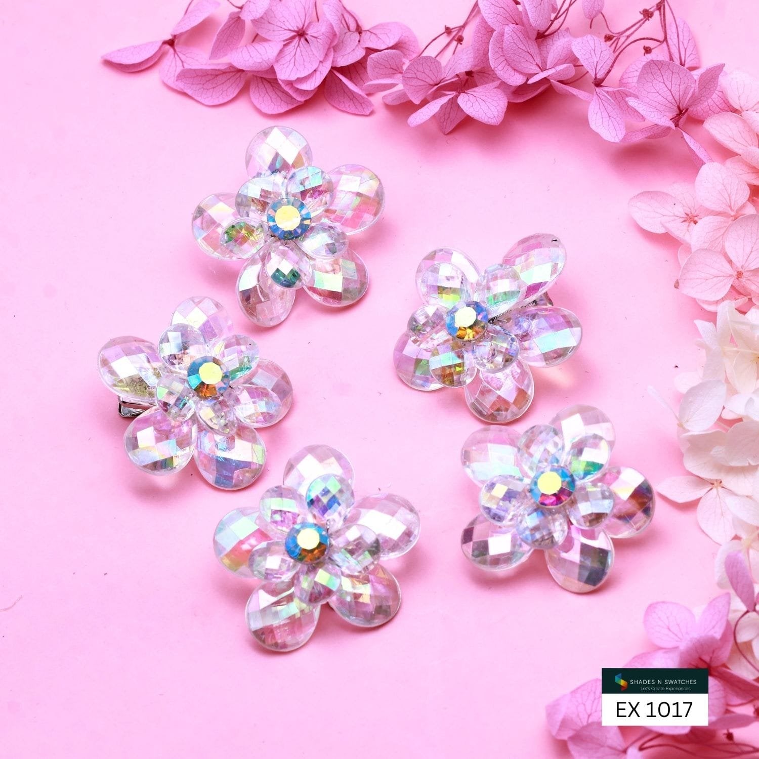 SNS CRYSTAL FLOWERS 5 PCS SET