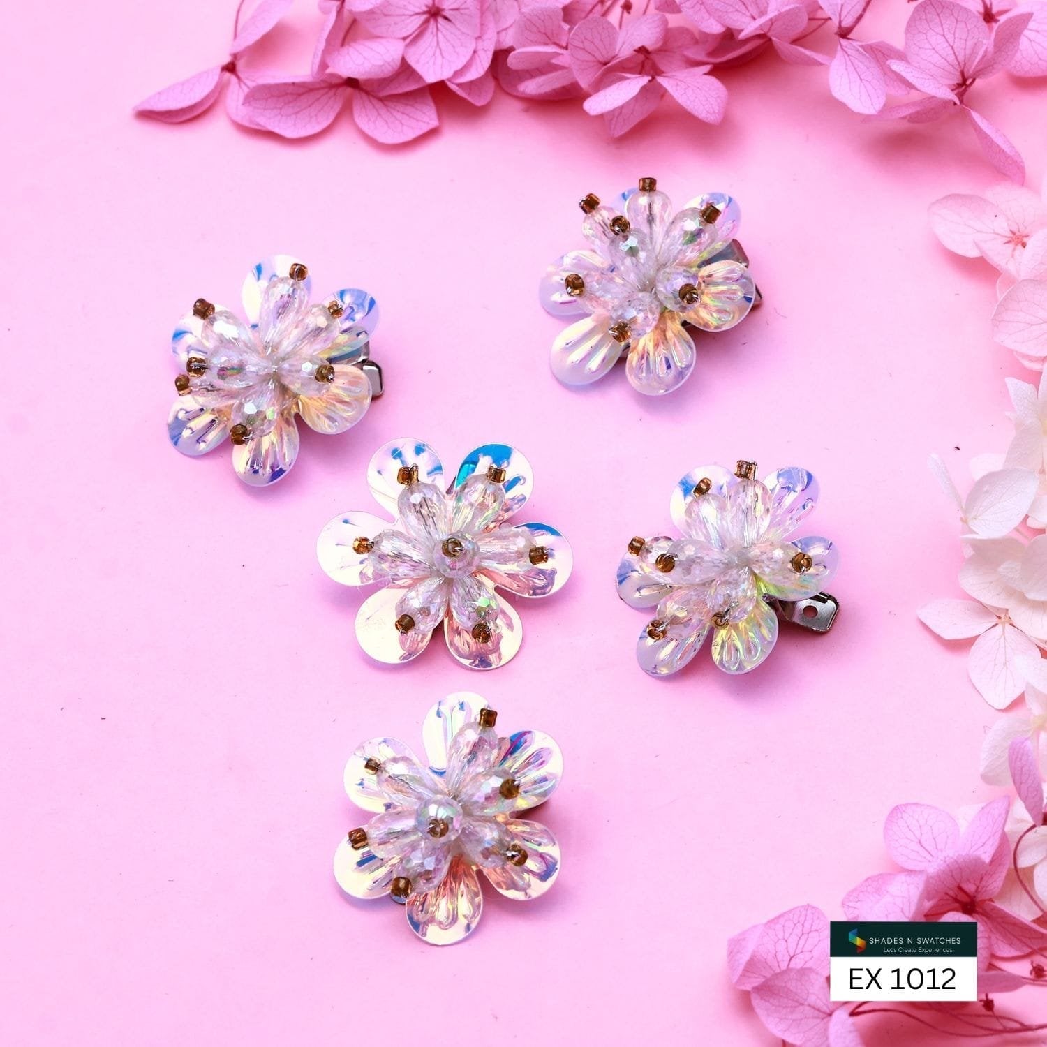 SNS CRYSTAL FLOWERS 5 PCS SET