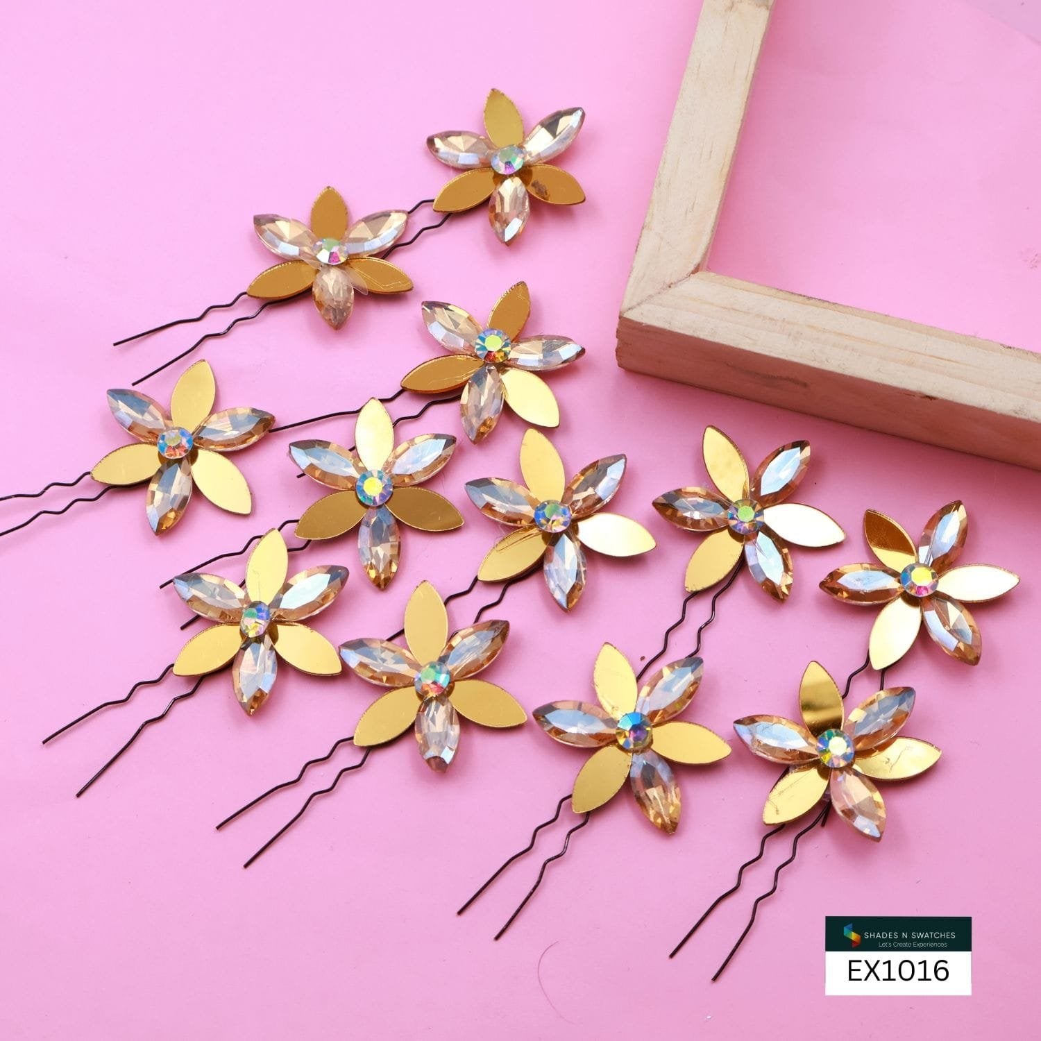 SNS 12 PCS  STAR FLOWER WITH U PIN