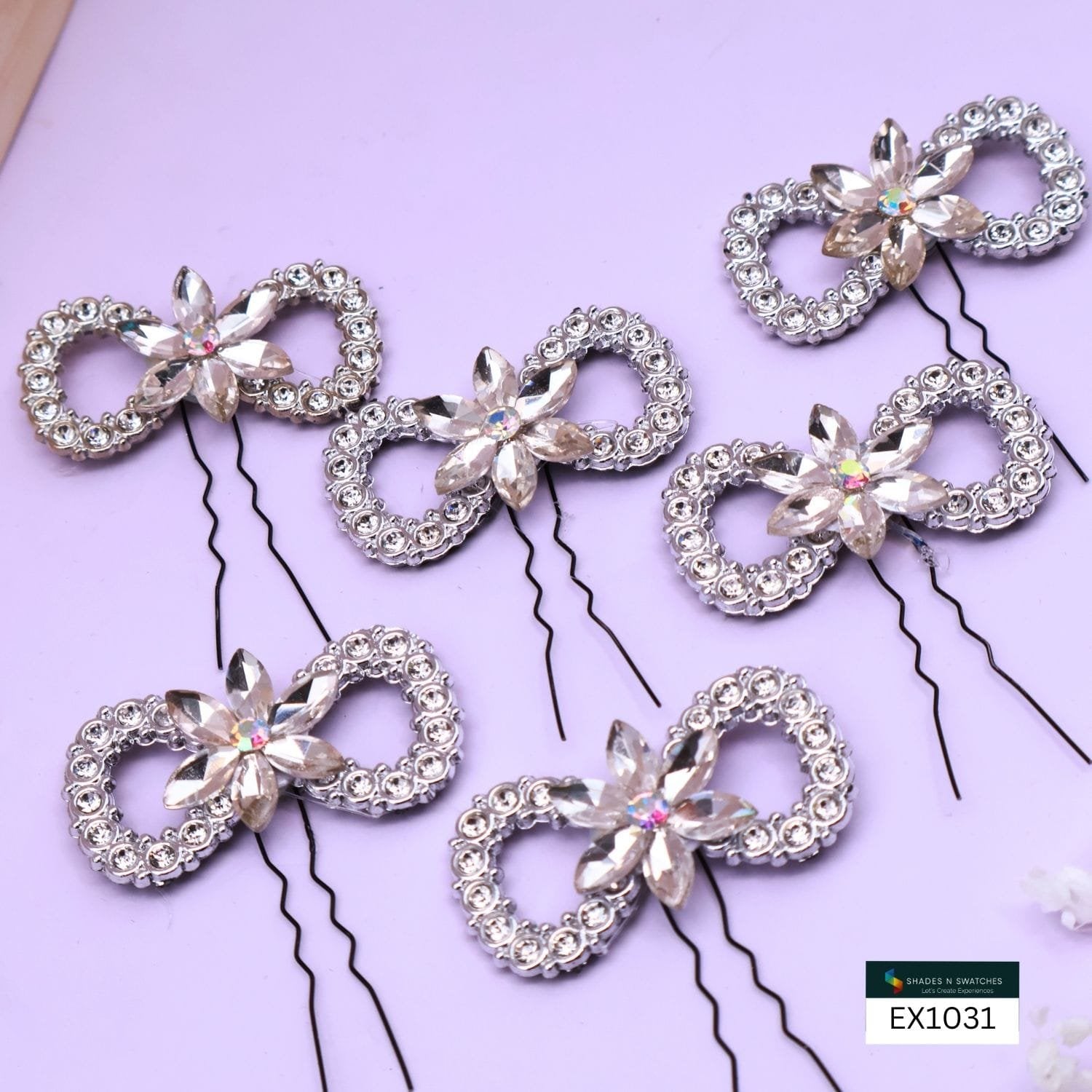 MEDIUM SIZE FANCY U PIN 12 PCS SETS