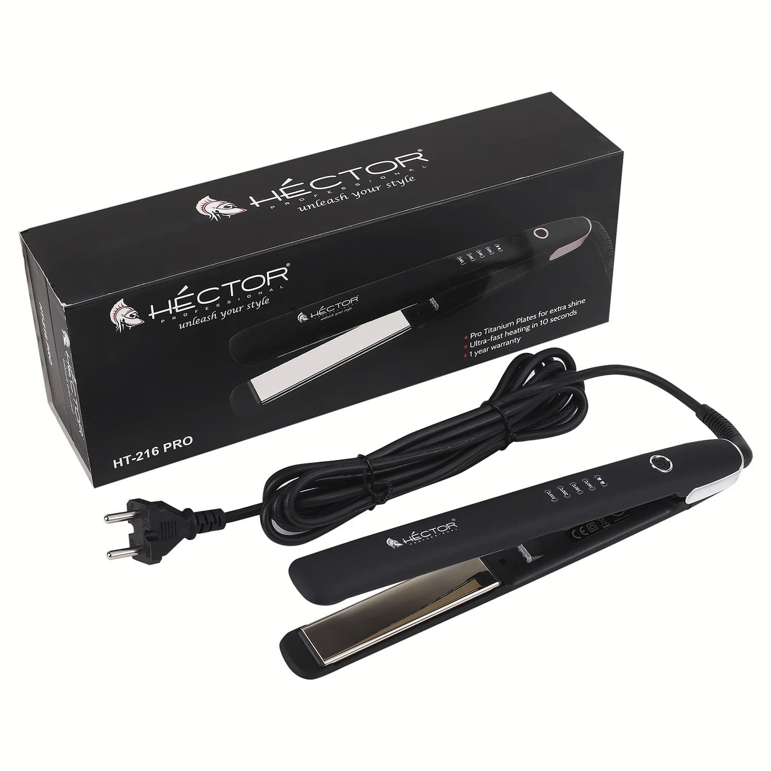 HECTOR TITANIUM PRO HAIR STRAIGHTENER HT HS 216 PRO