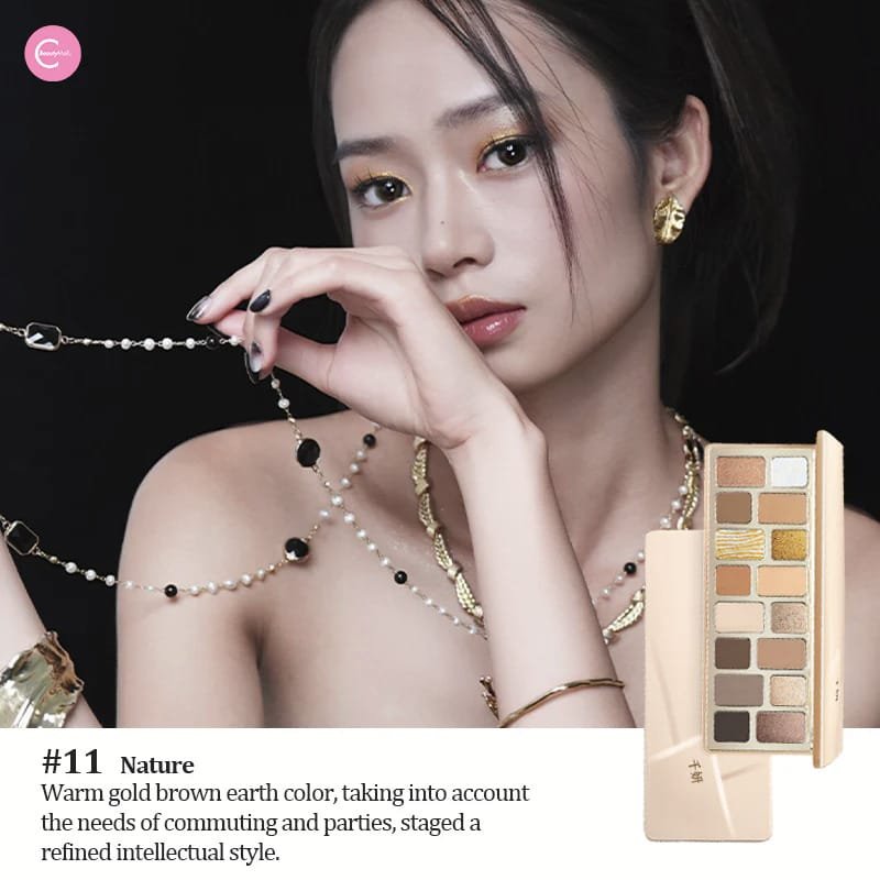 CHEERYEP (QIANYAN) 16Color Natural Star Eye Shadow Palette   11 Nature