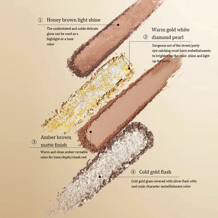 CHEERYEP (QIANYAN) 16Color Natural Star Eye Shadow Palette   11 Nature