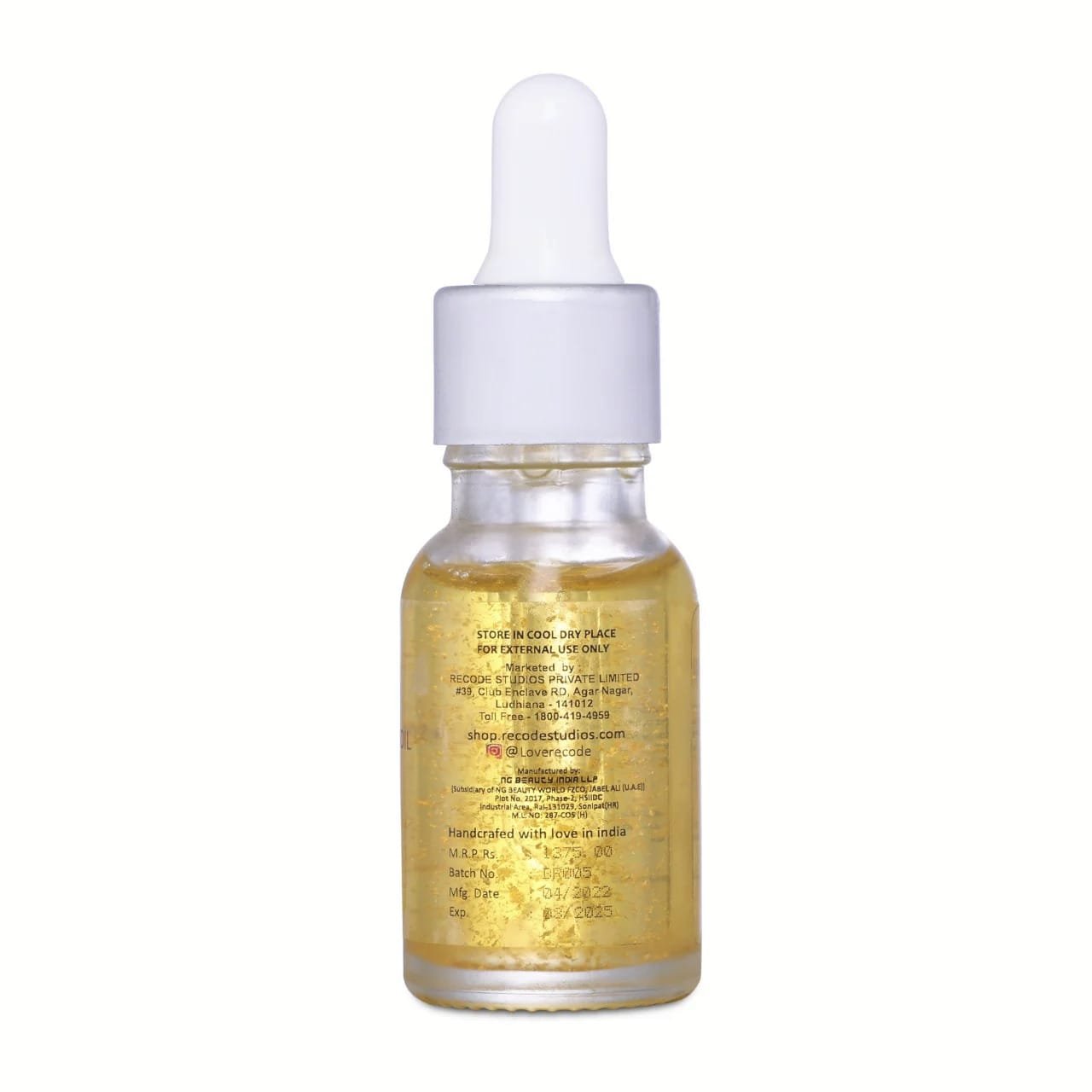 RECODE ROSE GOLD OIL 15ML