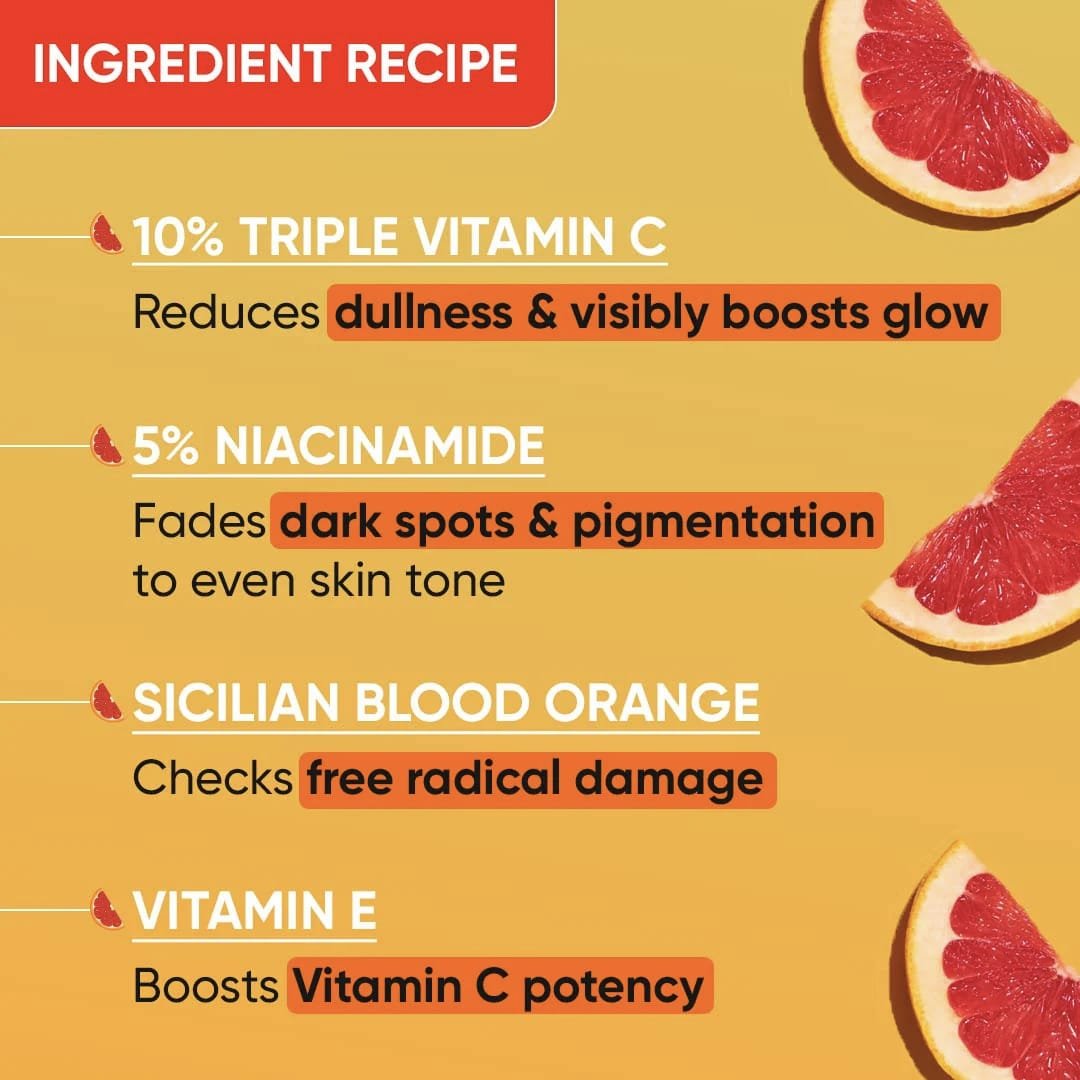 DOT & KEY 10PERC VITAMIN C+E SUPER BRISGHT FACE SERUM 5PERC NIACINAMIDE WITH BLOOD ORANGE & PUMPKIN