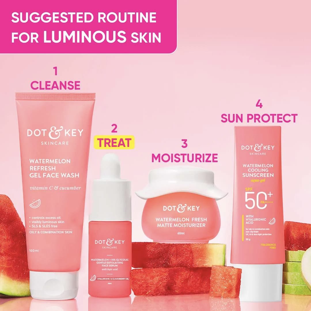 DOT & KEY WATERMELON + 10PERC GLYCOLIC GENTLE EXFOLIATING FACE SERUM WITH KOJIC ACID