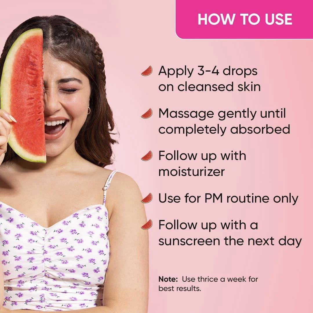 DOT & KEY WATERMELON + 10PERC GLYCOLIC GENTLE EXFOLIATING FACE SERUM WITH KOJIC ACID