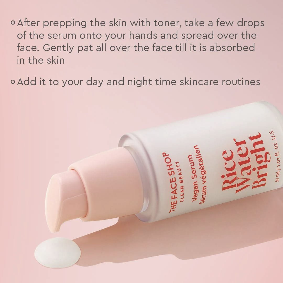 The Face Shop Rice Water Bright Vegan Serum   30ML
