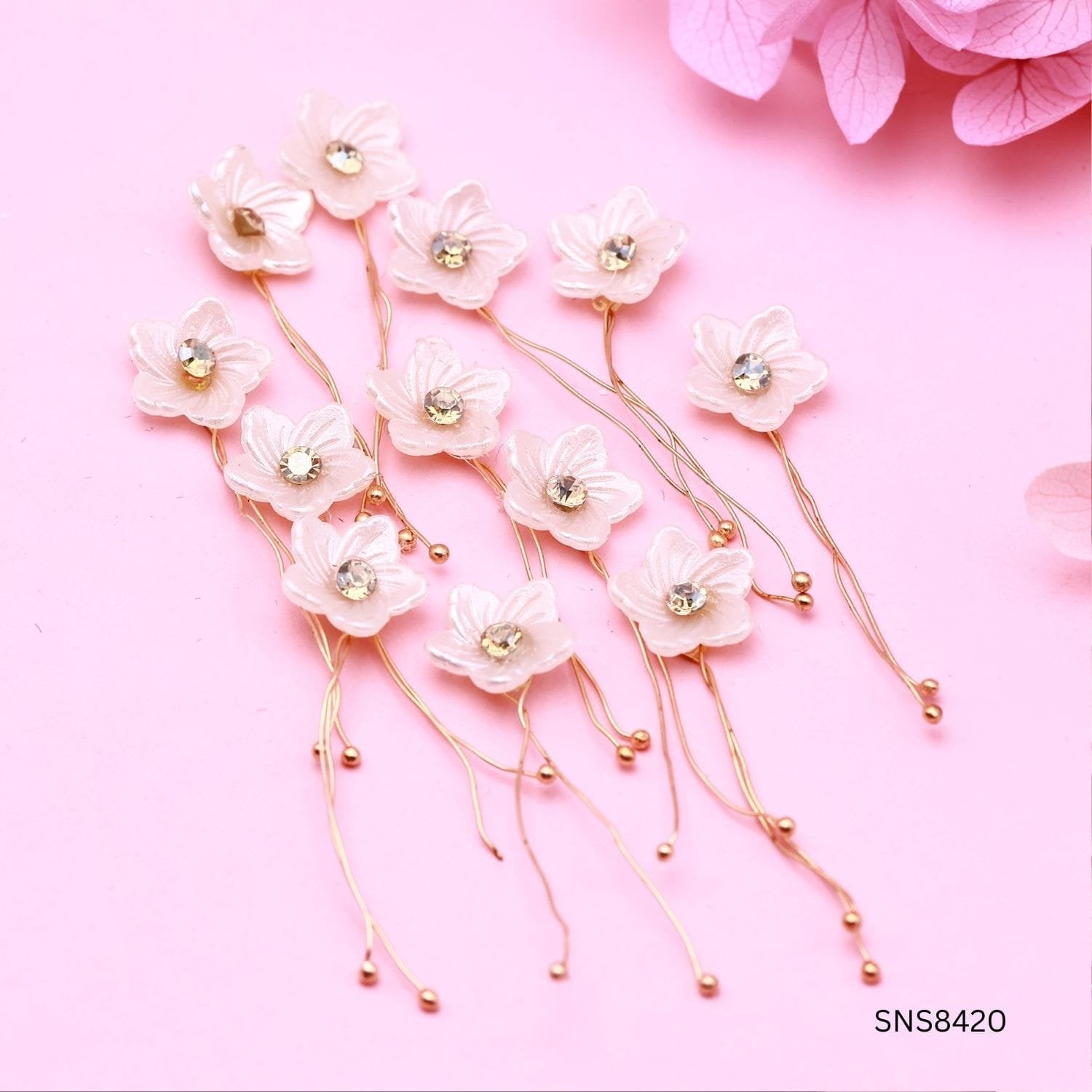 12 PCS TWISTING MINI FLOWERS