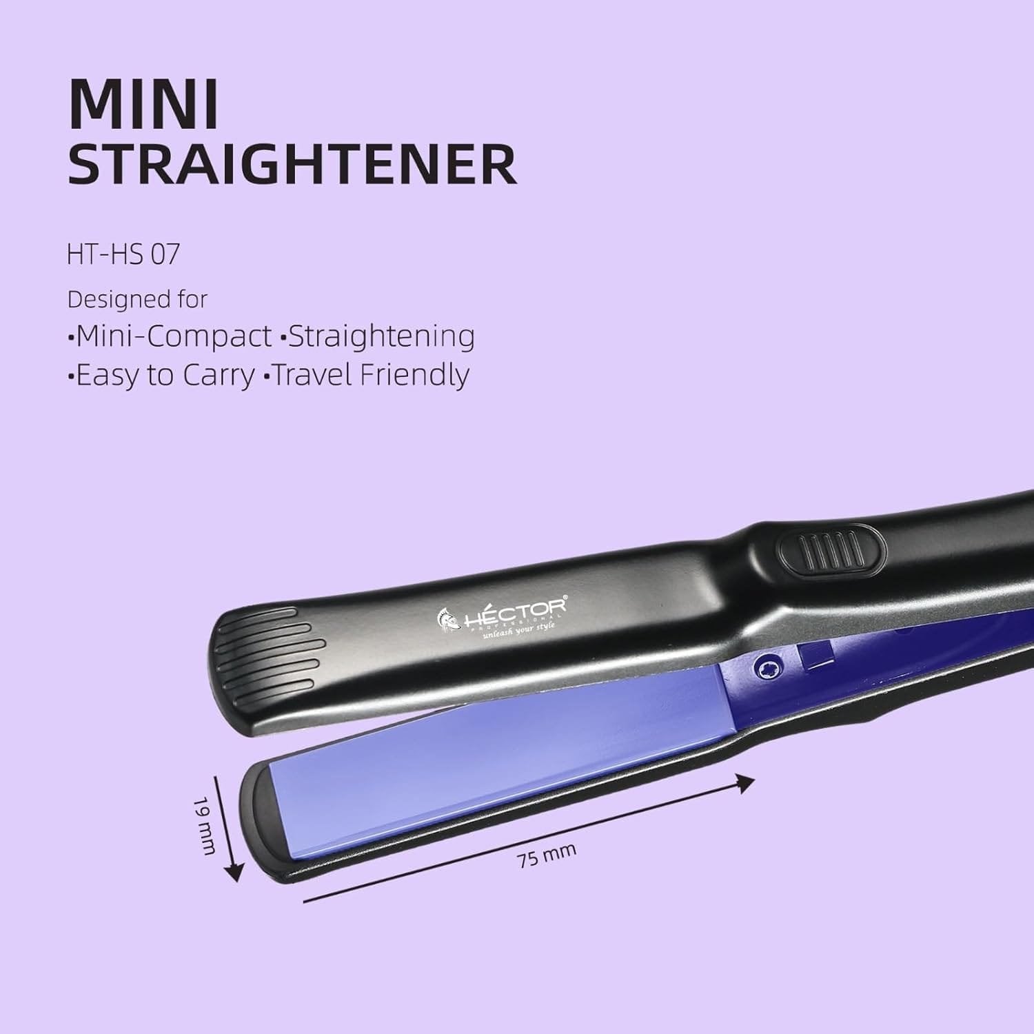HECTOR MINI HAIR STRAIGHTENER HT HS 07