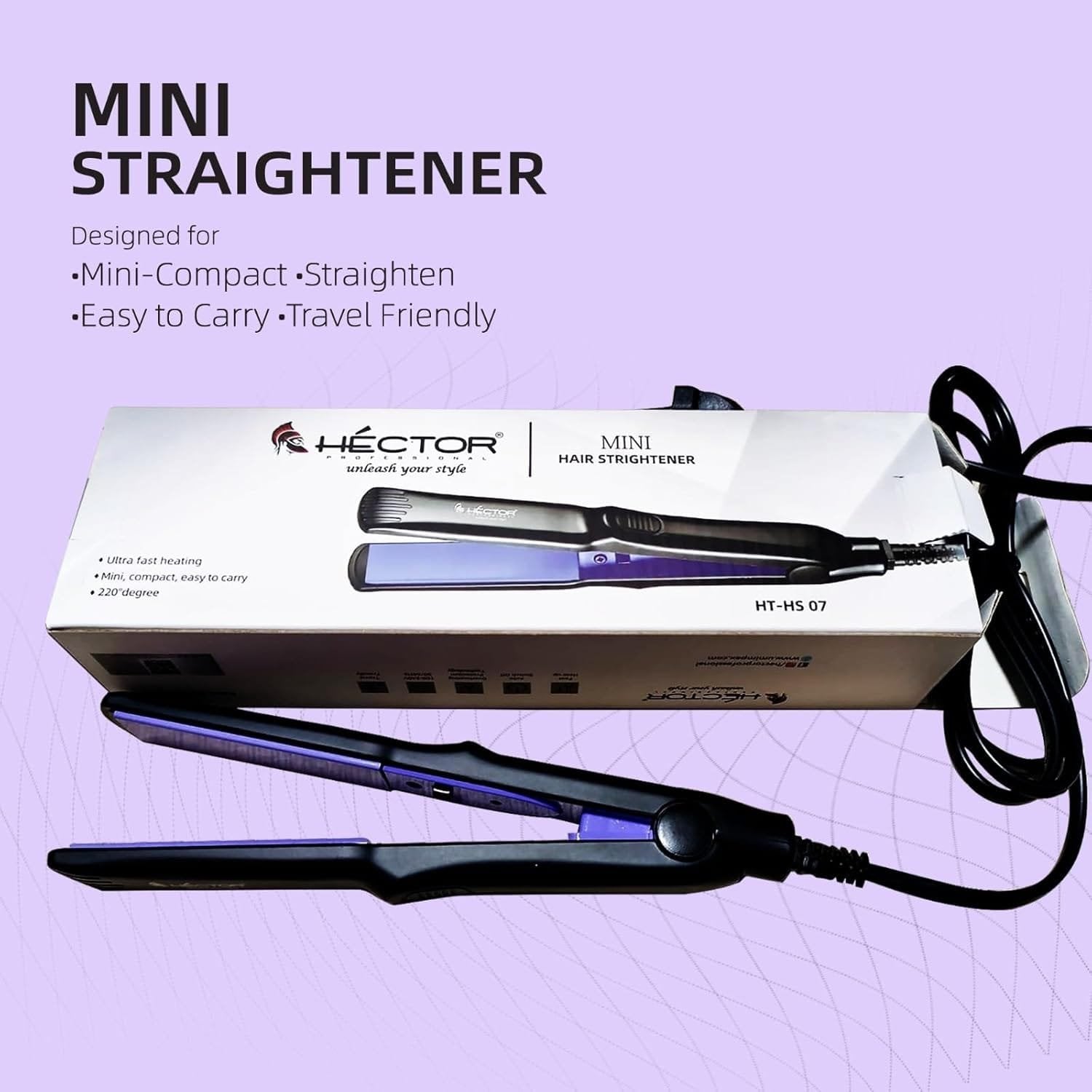 HECTOR MINI HAIR STRAIGHTENER HT HS 07