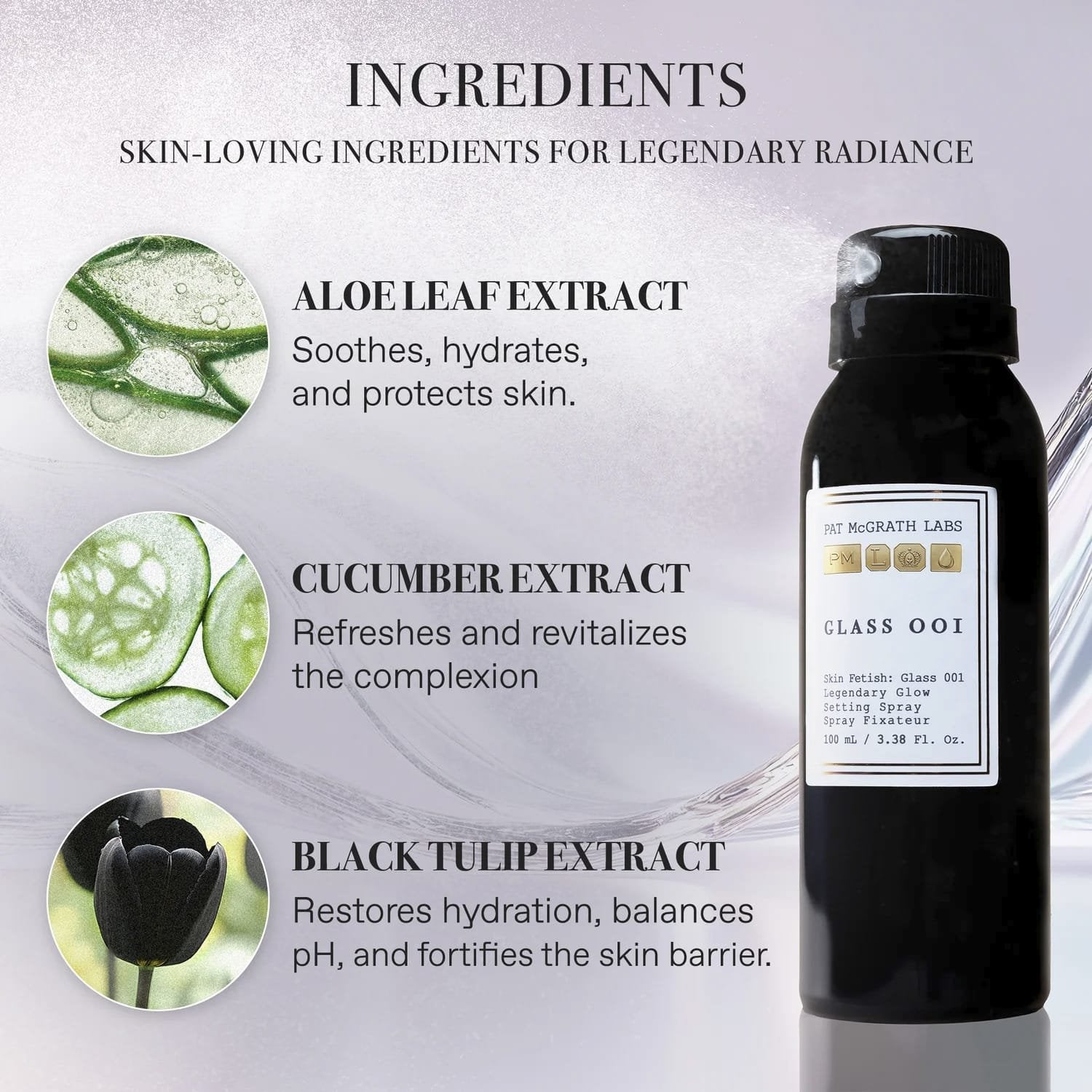 PAT McGRATH LABS GLASS 001 LEGENDARY GLOW SETTING SPRAY 100ML