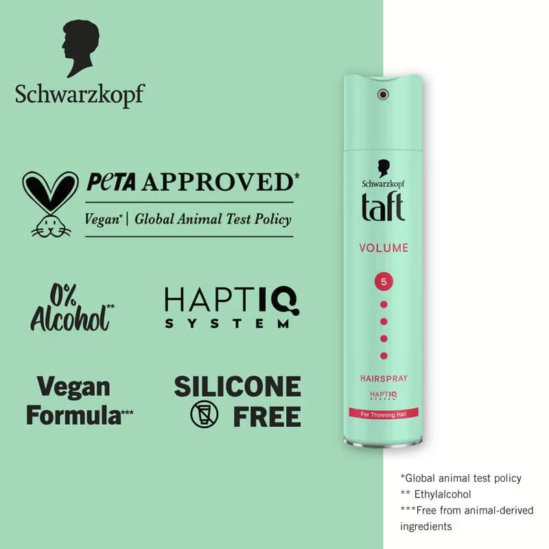TAFT VOLUME 5 HAIR SPRAY FOR THINNING HAIR   250ML