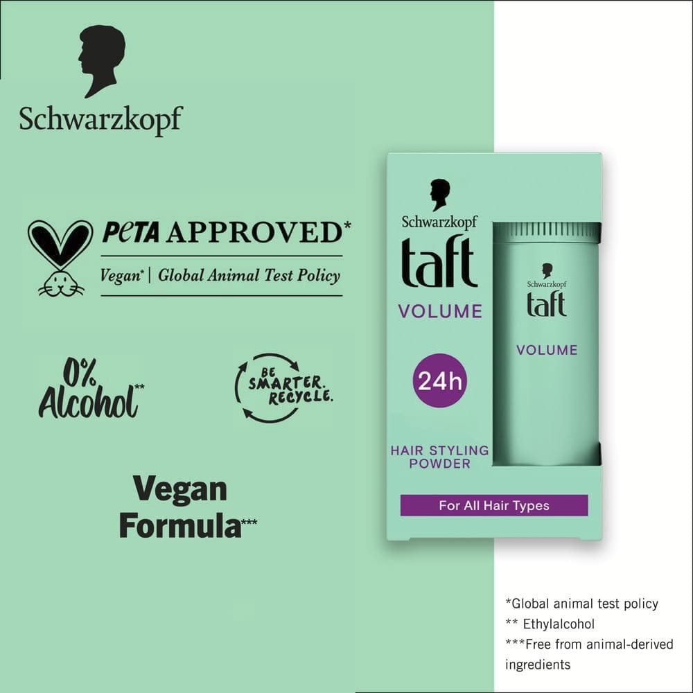 TAFT VOLUME HAIR STYLING POWDER 10G UP TO 24HR CONTROL