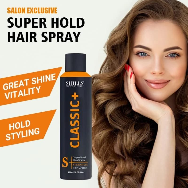 SHILLS PROFESSIONAL CLASSIC+ SUPER HOLD SPRAY NON GREASY 100ML