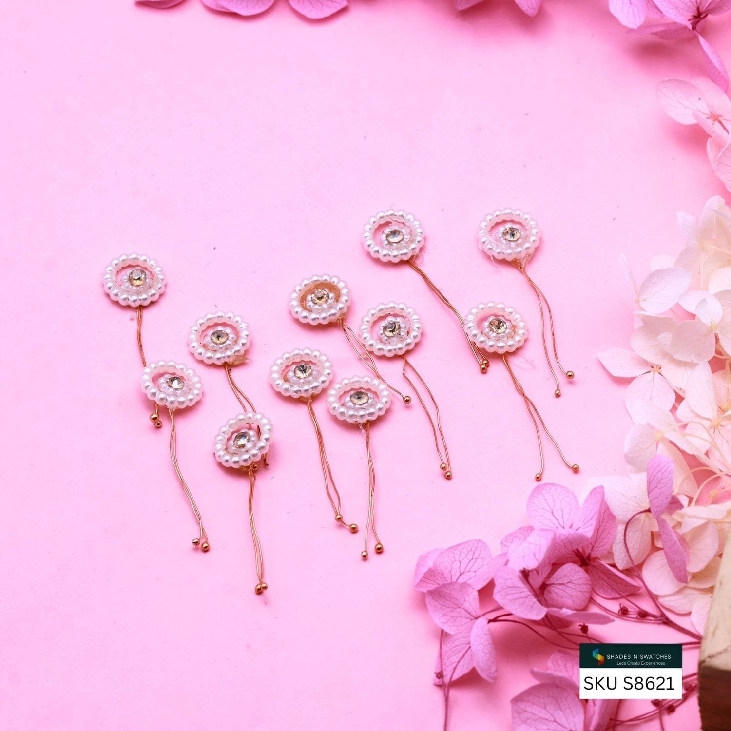 12 PCS HAIR ACCESSORIES CIRCLE WITH SMALL GEM