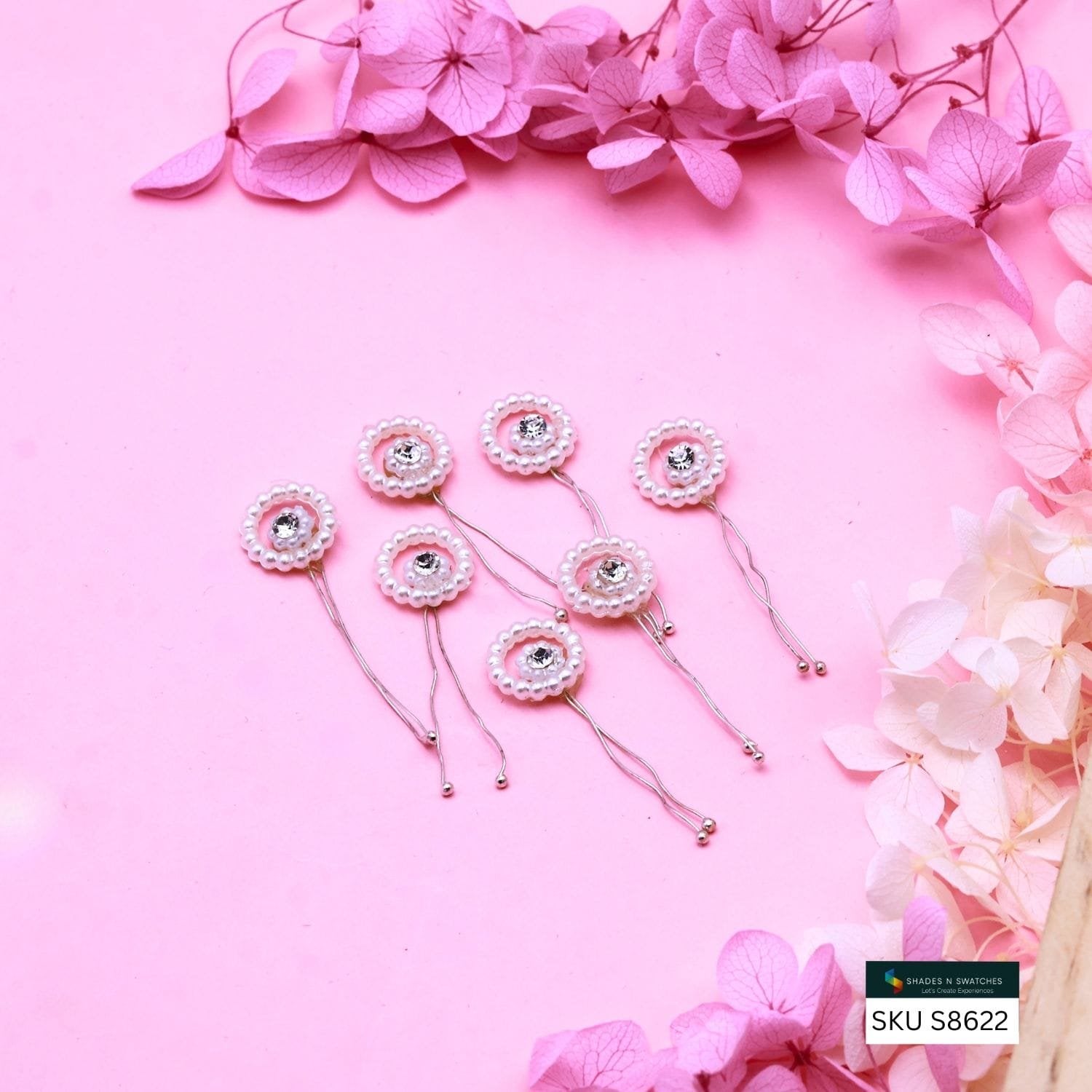 12 PCS HAIR ACCESSORIES CIRCLE WITH SMALL GEM