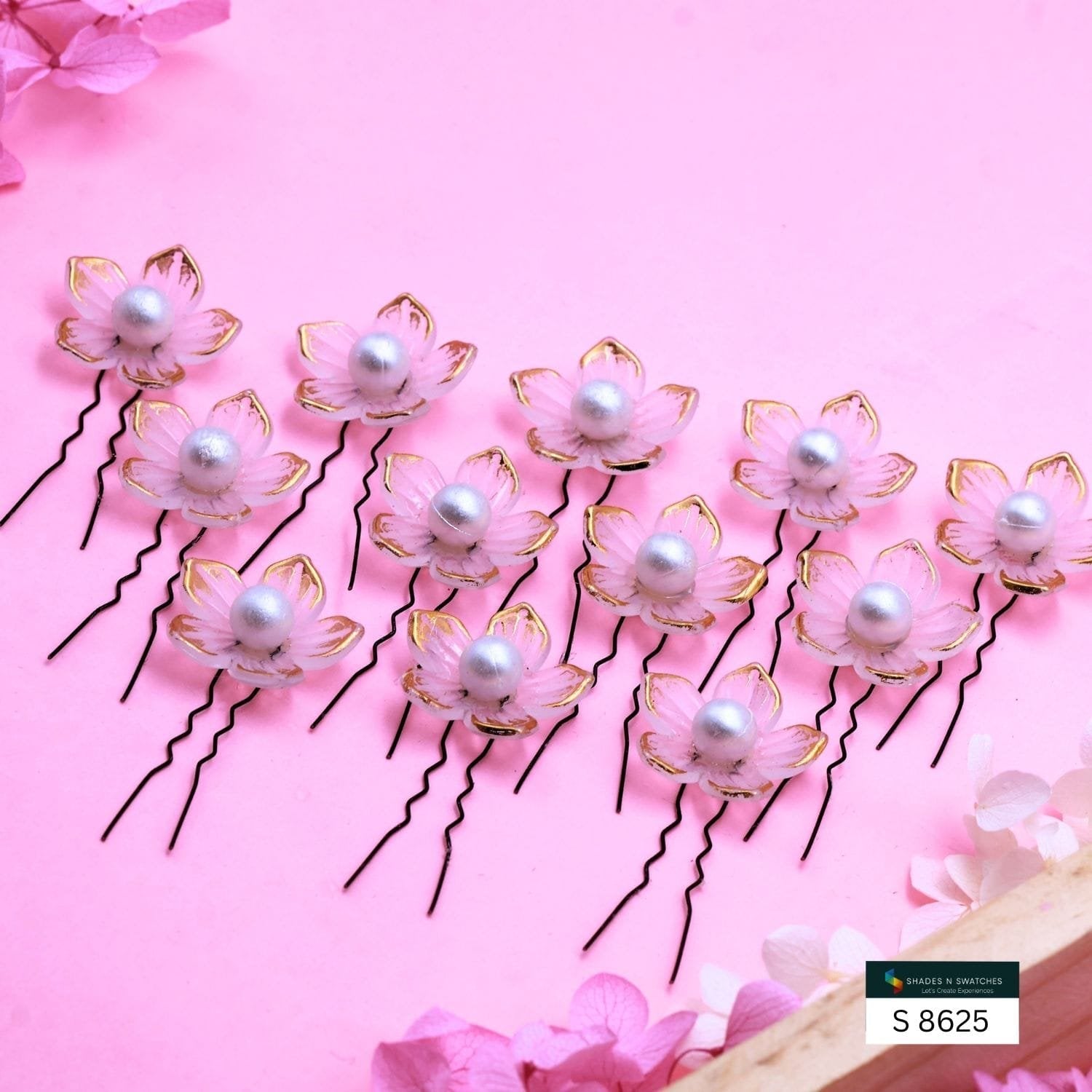 12 PCS HAIR ACCESSORIES WITH PIN