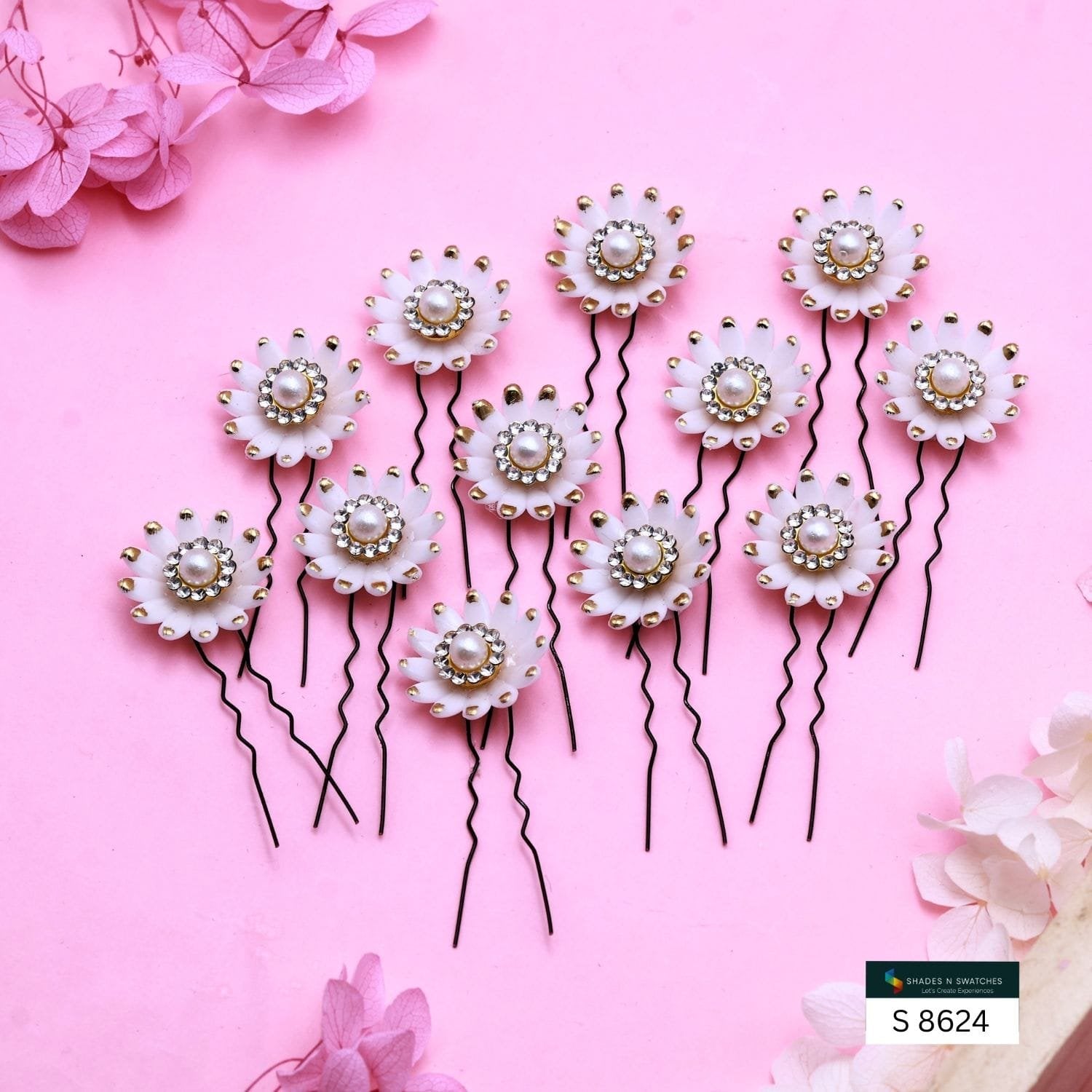 12 PCS HAIR ACCESSORIES WITH PIN