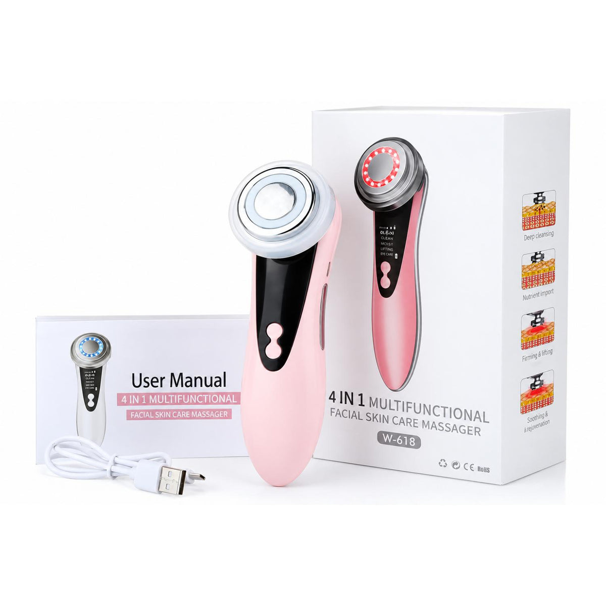 5 IN 1 ULTRA SOUND FACE LIFT MACHINE LED THERAPY