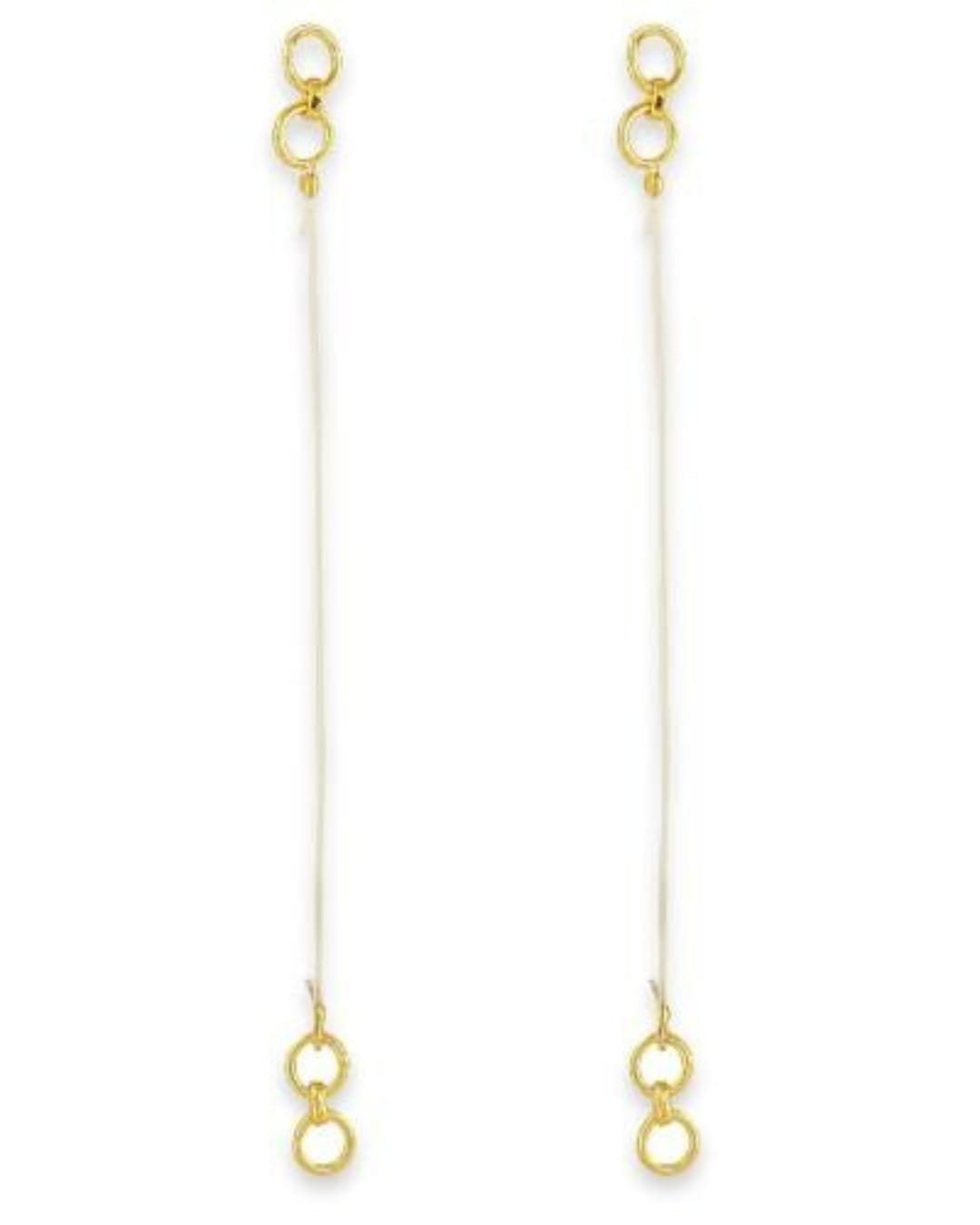 Invisible Transparent Stretchable Heavy Earrings Support Ear Chain set of 2