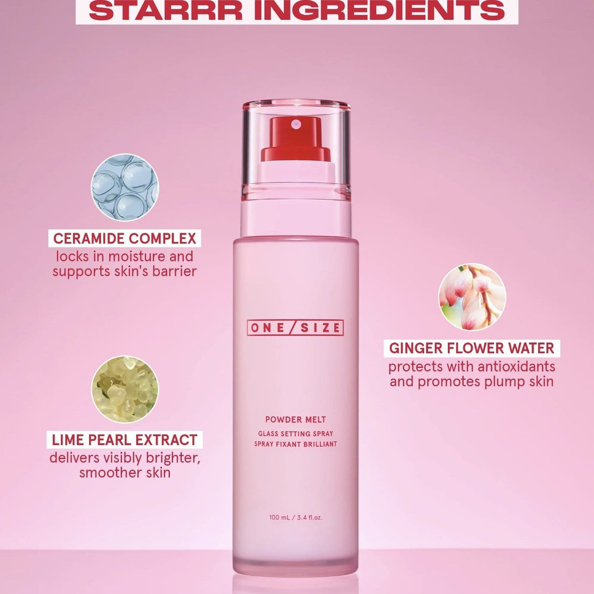 ONESIZE POWDER MELT GLASS SETTING SPRAY 100ML