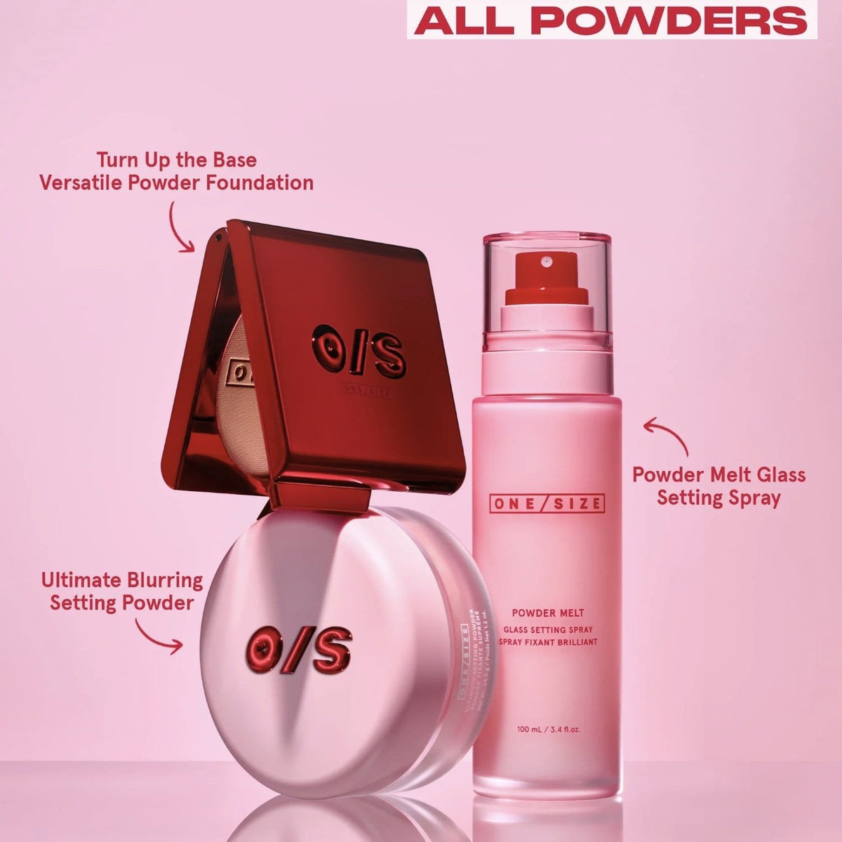 ONESIZE POWDER MELT GLASS SETTING SPRAY 100ML