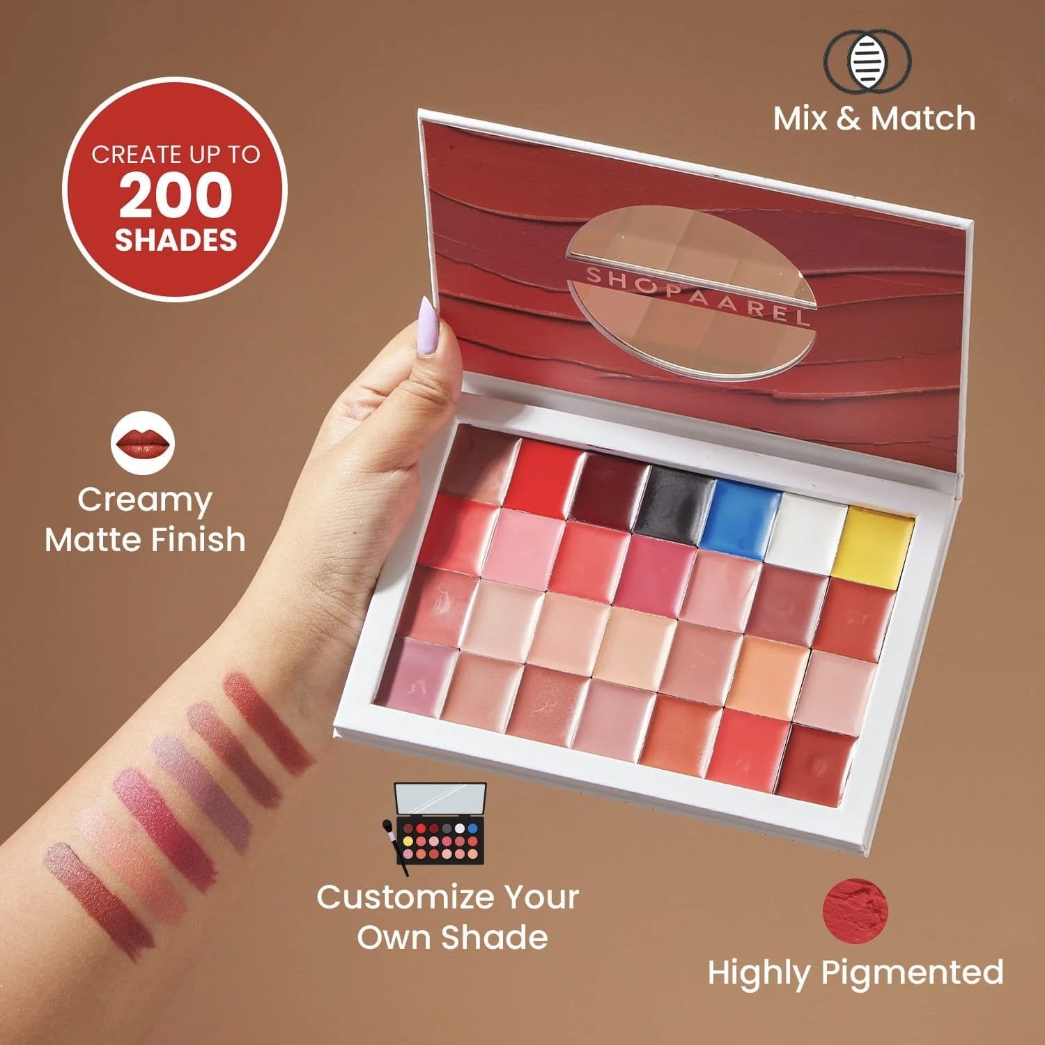 SHOPAAREL MIX IT PRO 28 COLOR LIP PALETTE