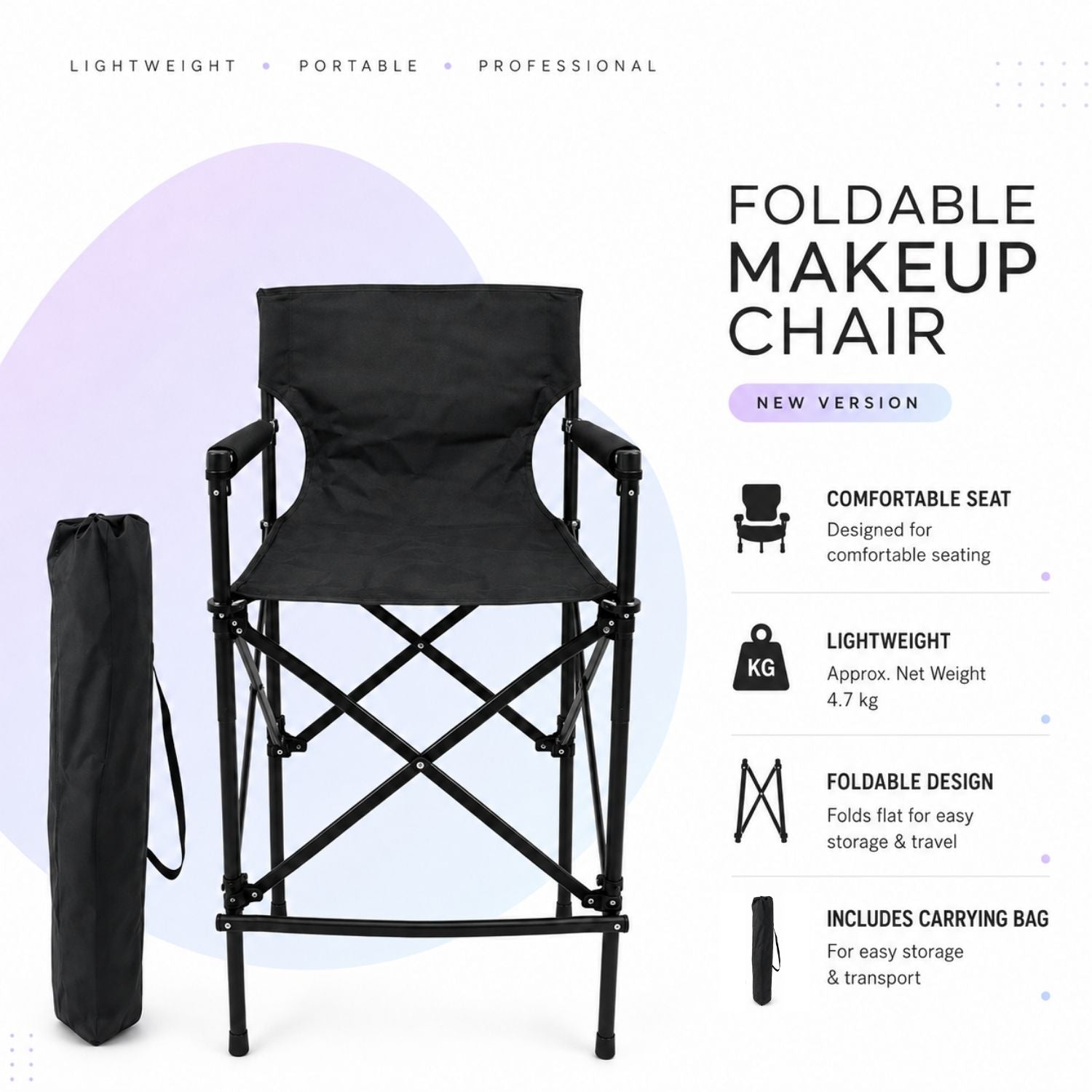 FOLDABLE MAKEUP CHAIR NEW VERSION