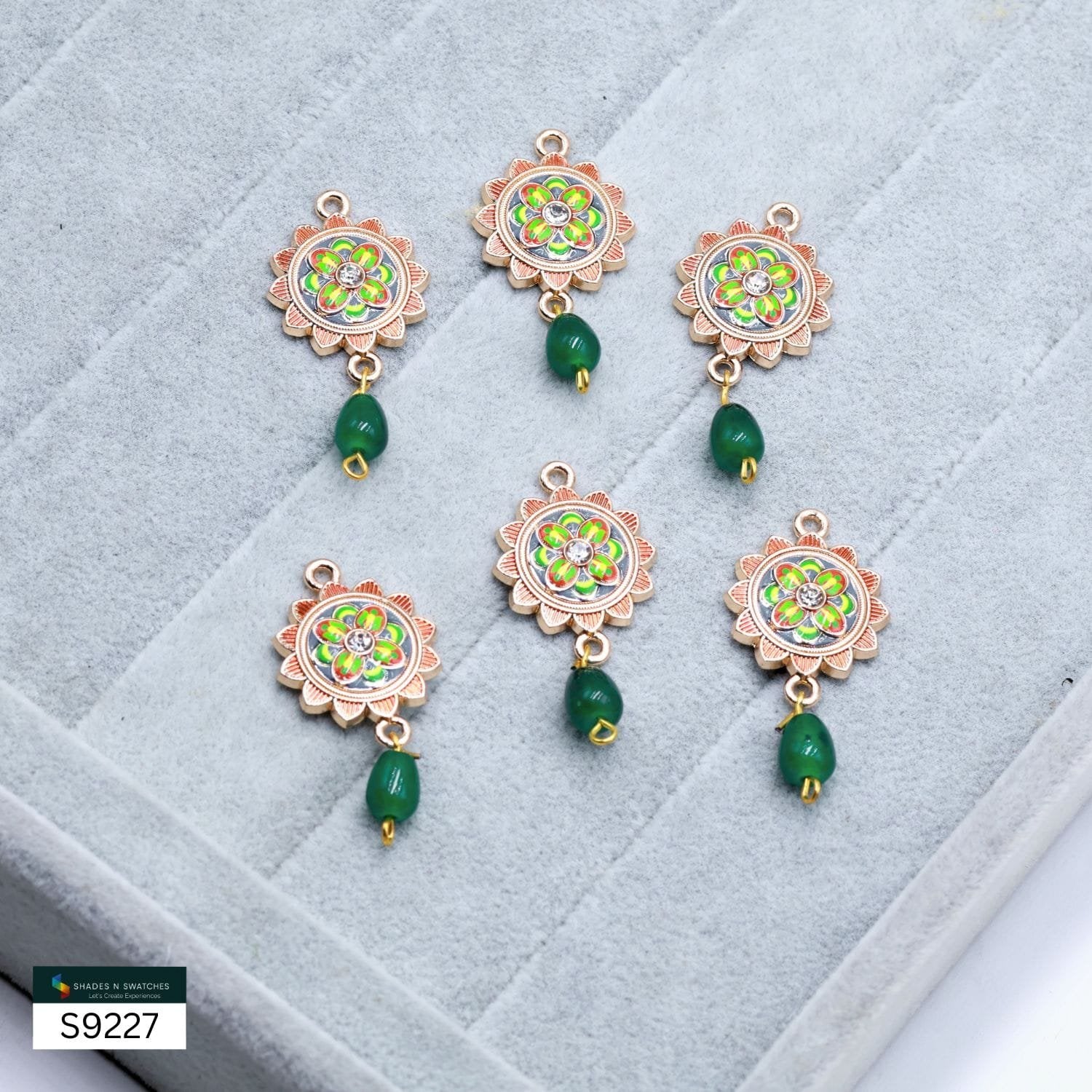HAIR CHARM MEENAKARI WITH PEARL BALLS