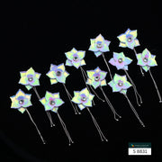 12 PCS MINI TINY FLOWERS WITH TWIST STRING