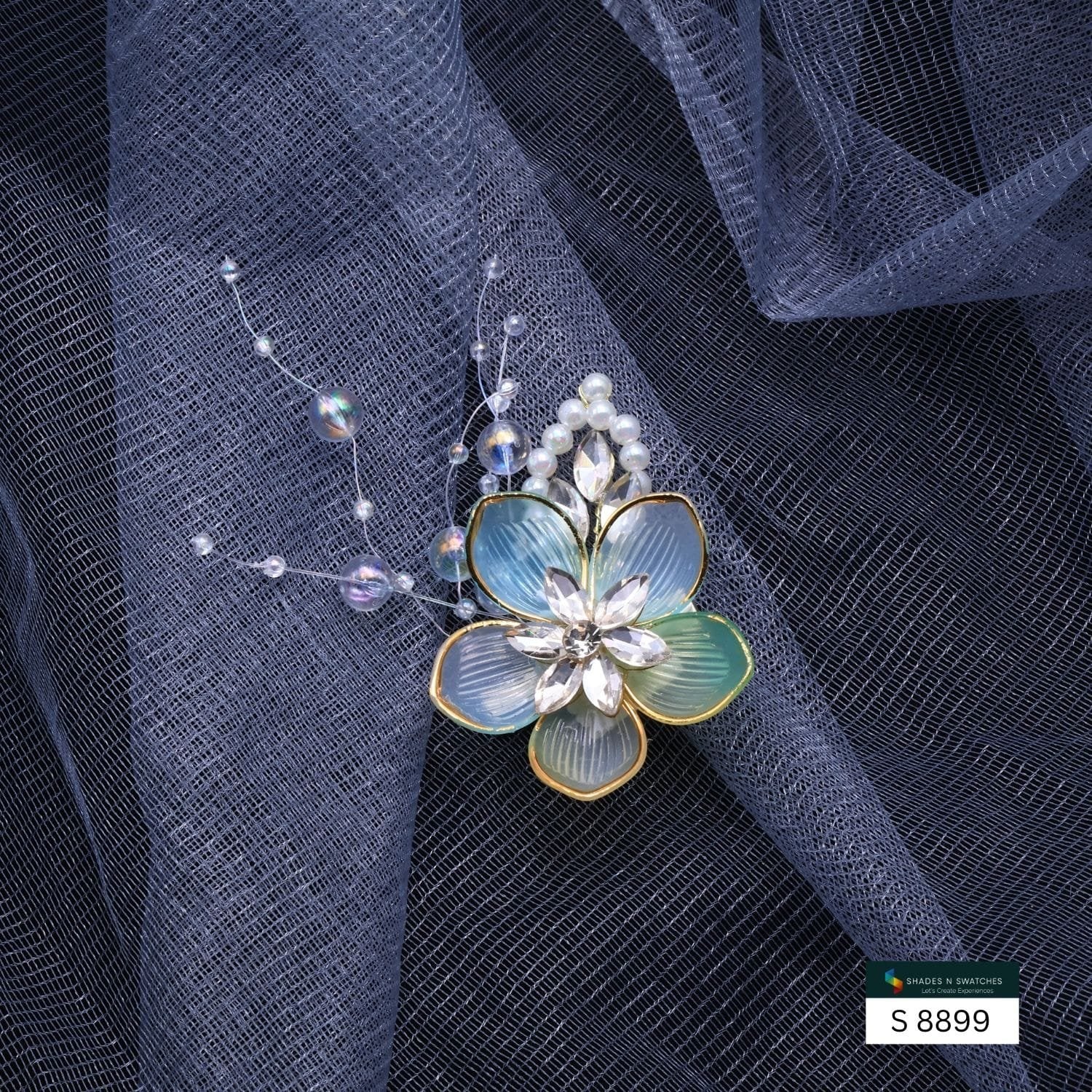 H M 2745 FLOWER WITH PEARL