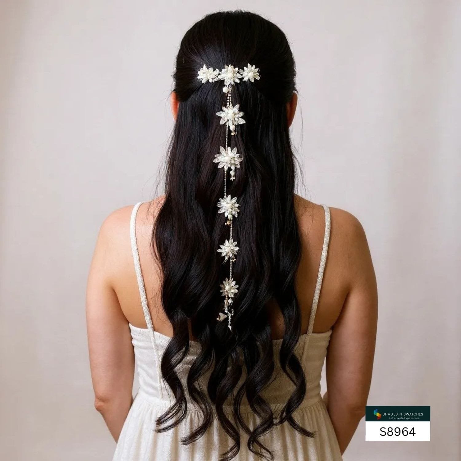LONG BRAID ACCESSORY CRYTSAL STONES
