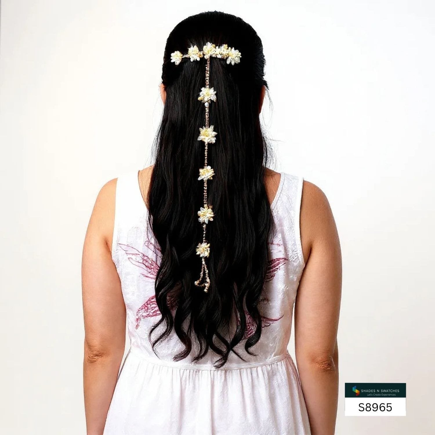 LONG BRAID ACCESSORY CRYTSAL STONES