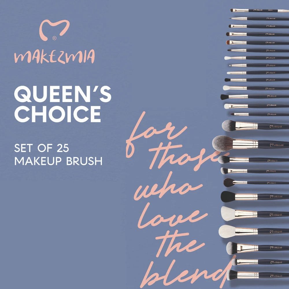 MAKEZMIA QUEENS CHOICE SET OF 25 MAKEUP BRUSH