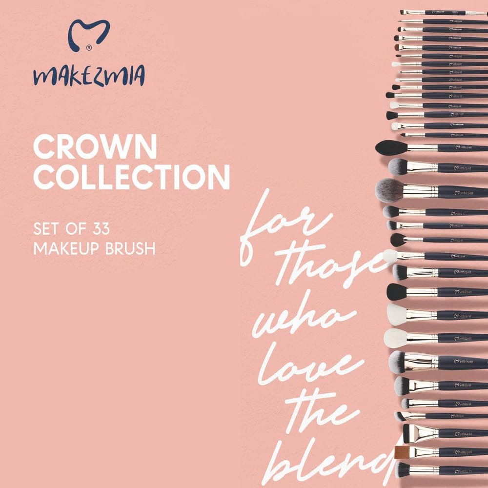 MAKEZMIA CROWN COLLECYION SET OF33 MAKEUP BRUSH