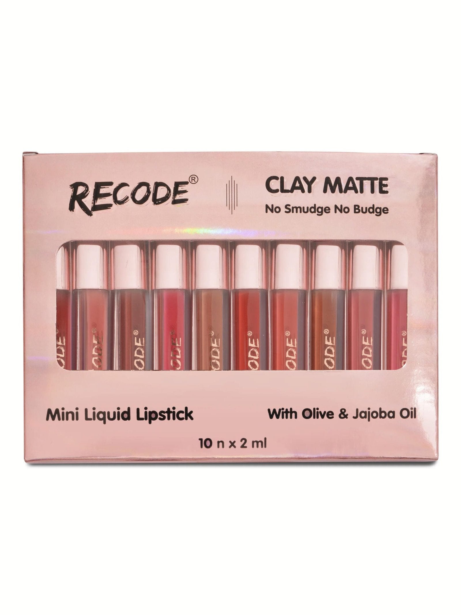 RECODE CLAY MATTE MINI LIQUID LIPSTICK PACK 10N*2ML