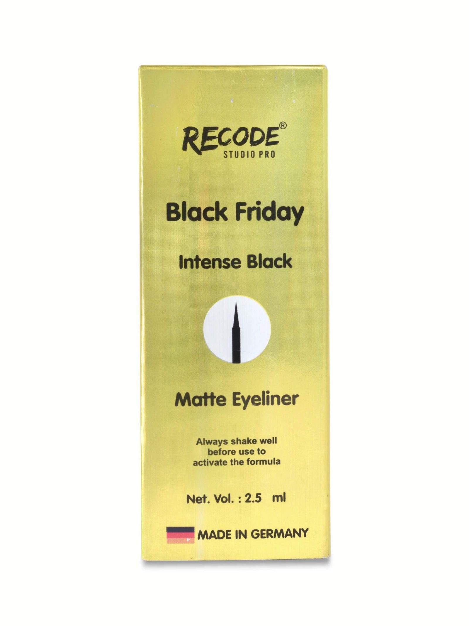 RECODE BLACK FRIDAY INTENSE BLACK MATTE EYELINER 2.5ML