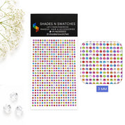 MULTI COLOR HAIR STICKER CRYSTAL (SELF ADHESIVE)