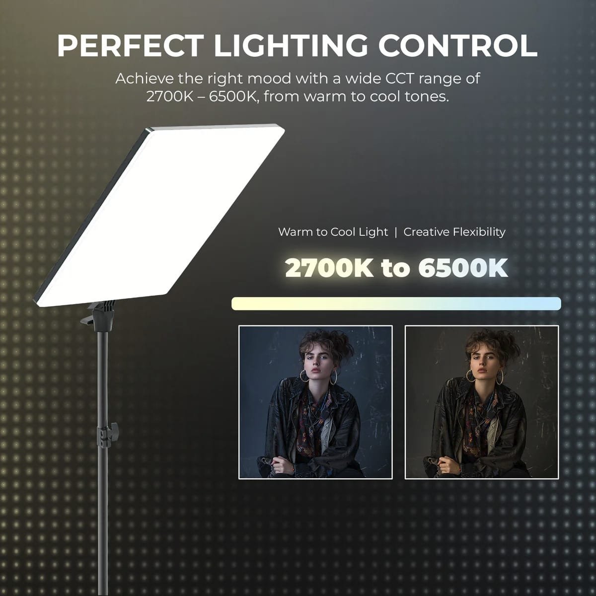 DIGITEK 19 BI COLOR LED PANEL LIGHT WITH INFRARED REMOTE 80W DPL019( LIGHT ONLY )