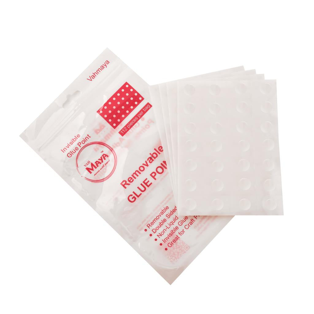 VAHMAYA INVISIBLE GLUE ADHESIVE 112 PIECE PACKET GP01
