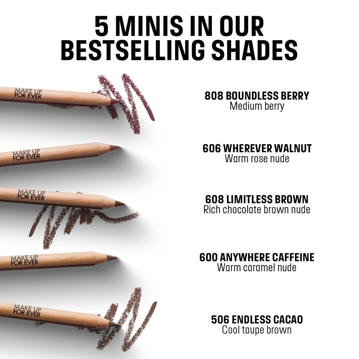 MAKE UP FOREVER ARTIST COLOR PENCIL STELLAR 5 PCS SET
